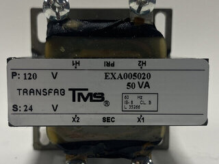 TRANSFAB TMS- EXA005020 - 50VA 120V-12V Control Transformer Product Image